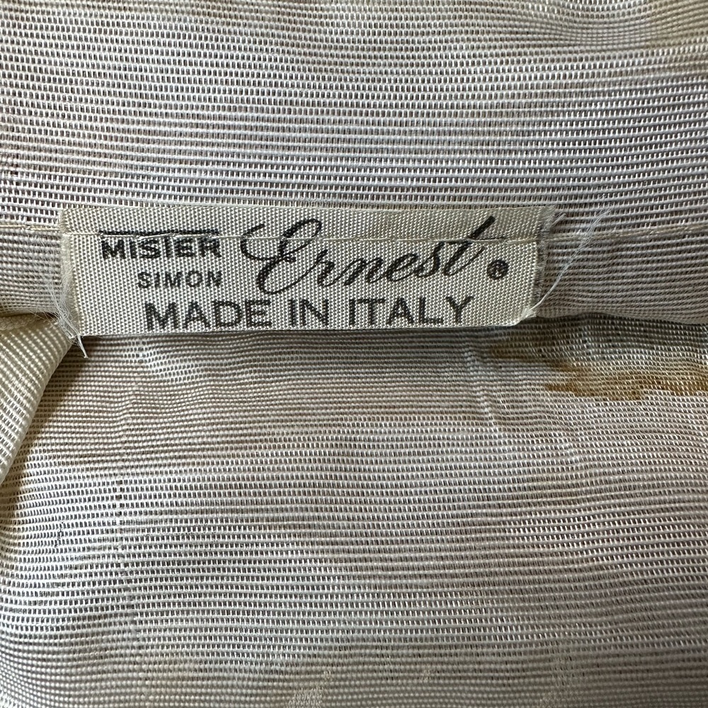 VINTAGE Mister Simon Ernest Floral Tapestry Clasp Purse Made in ITALY 40s 50s - Picture 10 of 15